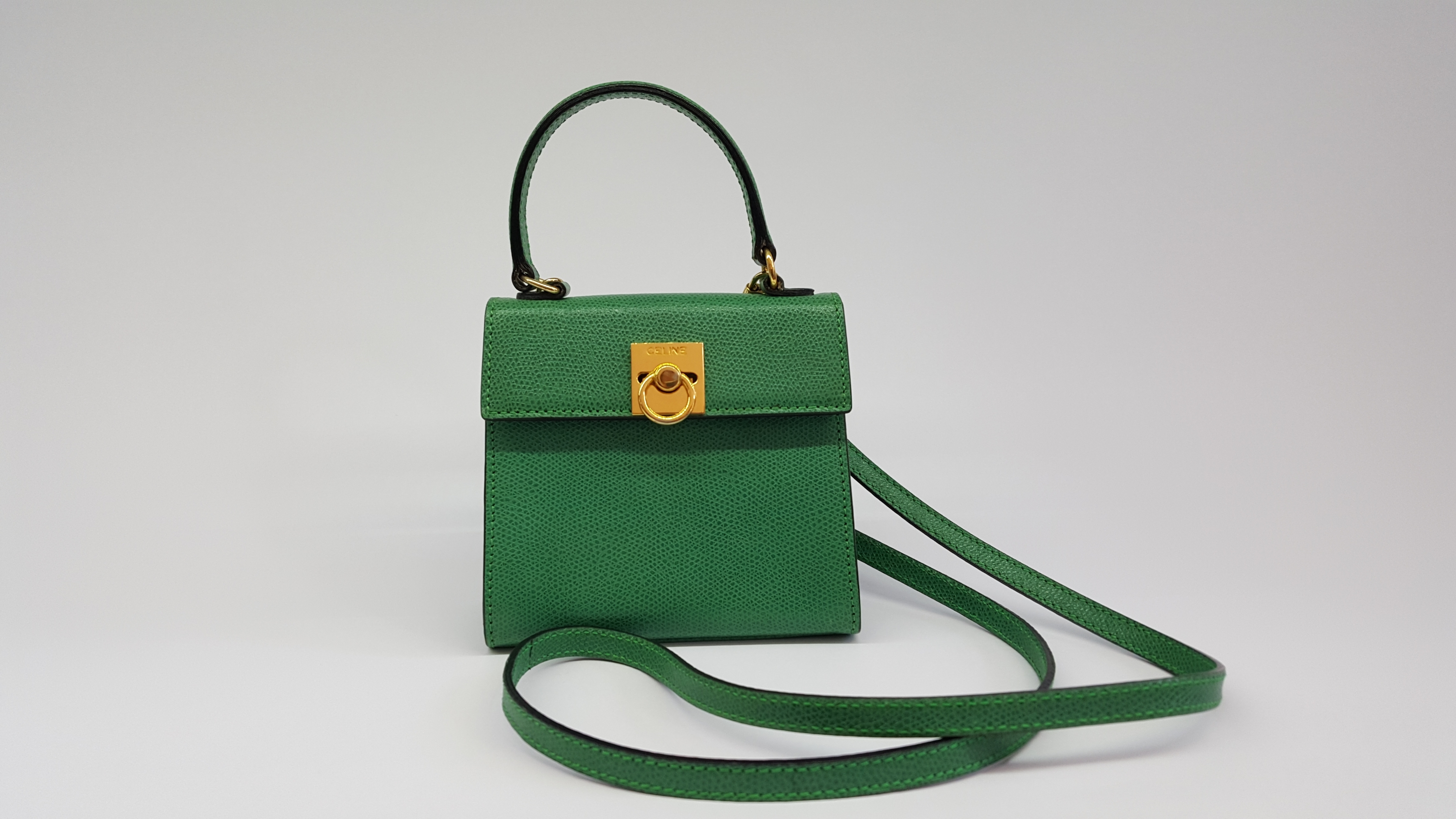 celine handbag green